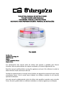 Manual Orbegozo YU 2225 Yoghurt Maker