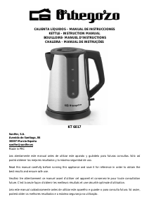 Manual de uso Orbegozo KT 6017 Hervidor