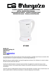 Manual de uso Orbegozo KT 4500 Hervidor