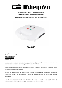 Manual de uso Orbegozo SW 4950 Grill de contacto