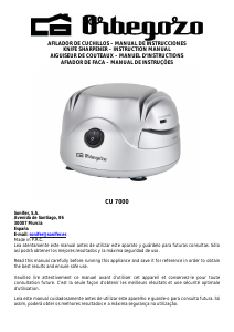Manual Orbegozo CU 7000 Afiador de facas