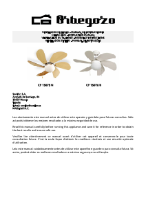 Manual Orbegozo CP 15075 N Ventilador de teto