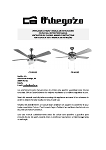 Handleiding Orbegozo CP 84132 Plafondventilator