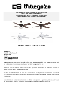 Manual Orbegozo CP 94132 Ceiling Fan