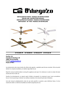 Manual de uso Orbegozo CF 01105 M Ventilador de techo