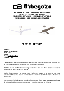 Handleiding Orbegozo CP 92105 Plafondventilator