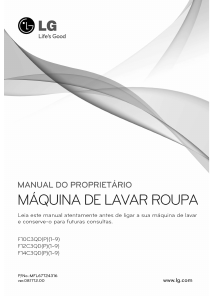 Manual LG F12C3QDP Máquina de lavar roupa
