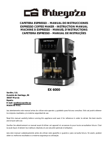 Manual Orbegozo EX 6000 Máquina de café expresso