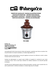 Bruksanvisning Orbegozo FCH 4000 Chokladfontän