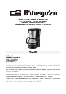 Manual Orbegozo CG 4012 Máquina de café
