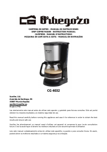 Manual Orbegozo CG 4032 Máquina de café