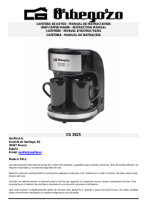 Manual Orbegozo CG 3025 Máquina de café