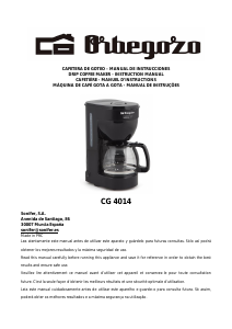 Manual Orbegozo CG 4014 Máquina de café