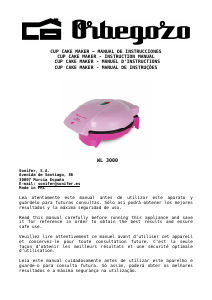 Bruksanvisning Orbegozo WL 3000 Cupcakemaskin