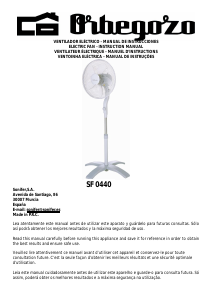 Handleiding Orbegozo SF 0440 Ventilator