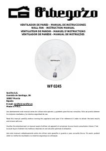 Handleiding Orbegozo WF 0245 Ventilator