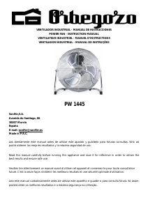 Mode d’emploi Orbegozo PW 1445 Ventilateur