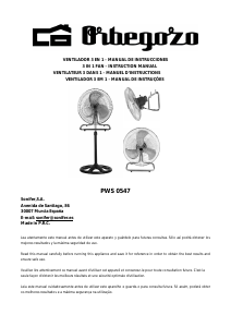 Mode d’emploi Orbegozo PWS 0547 Ventilateur
