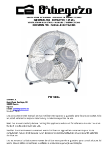 Manual Orbegozo PW 0851 Fan