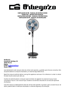 Mode d’emploi Orbegozo SF 0640 Ventilateur