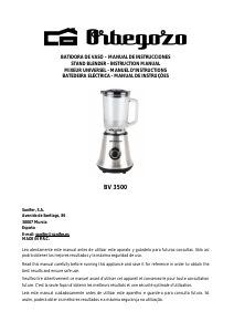Manual Orbegozo BV 3500 Liquidificadora
