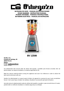 Manual de uso Orbegozo BV 12500 Batidora