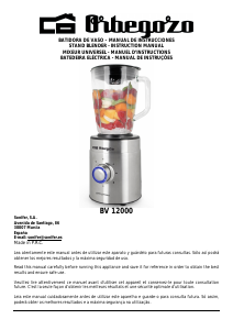 Mode d’emploi Orbegozo BV 12000 Blender