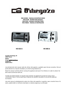 Manual de uso Orbegozo HO 800 A Horno