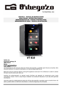 Manual Orbegozo VT 810 Cave de vinho