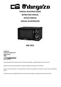 Manual Orbegozo MIG 2031 Micro-onda