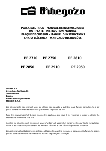 Mode d’emploi Orbegozo PE 2810 Table de cuisson