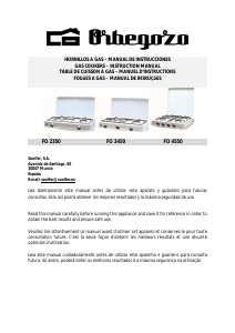 Mode d’emploi Orbegozo FO 4550 Table de cuisson