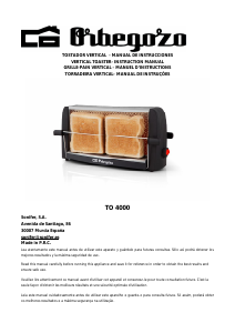 Manual Orbegozo TO 4000 Toaster