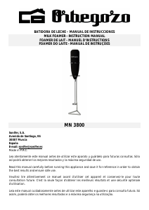 Handleiding Orbegozo MN 3800 Melkopschuimer