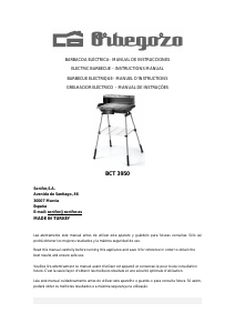 Manual Orbegozo BCT 3950 Barbecue