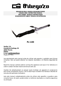 Mode d’emploi Orbegozo PL 1100 Fer à boucler