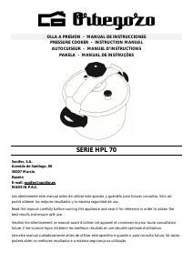 Manual Orbegozo HPL 12070 Panela pressão