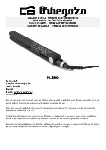 Manual Orbegozo PL 3500 Hair Straightener