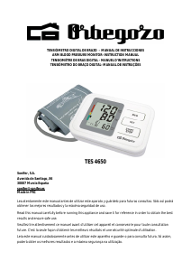 Manual de uso Orbegozo TES 4650 Tensiómetro
