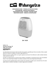 Manual Orbegozo DH 1039 Dehumidifier