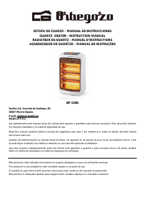 Manual Orbegozo BP 3300 Aquecedor