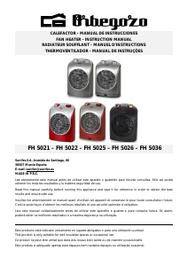 Manual Orbegozo FH 5025 Aquecedor
