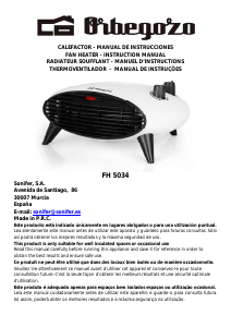 Manual Orbegozo FH 5034 Heater