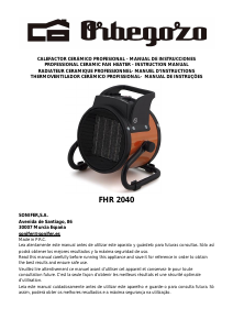 Manual Orbegozo FHR 2040 Heater