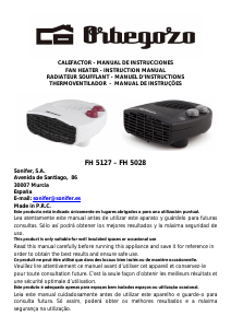 Manual de uso Orbegozo FH 5028 Calefactor