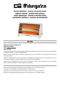 Manual Orbegozo BP 3200 Aquecedor