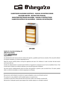 Manual Orbegozo BP 0300 Aquecedor