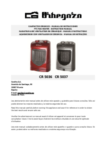 Manual Orbegozo CR 5036 Aquecedor