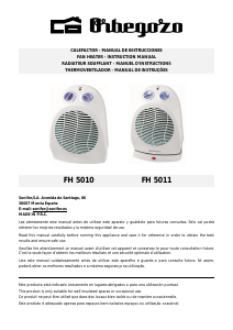 Manual de uso Orbegozo FH 5010 Calefactor