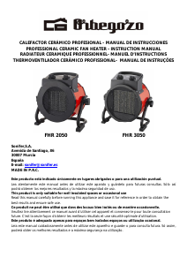 Manual de uso Orbegozo FHR 3050 Calefactor